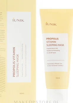 Regenerierende Nachtmaske mit Vitaminen und Propolis für das Gesicht