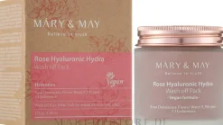 Reinigende Maske mit Rosenextrakt und Hyaluronsäure