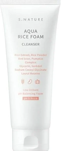 Reinigungsschaum mit Reisextrakt