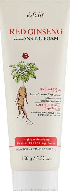 Reinigungsschaum mit rotem Ginseng