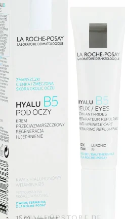 Reparierende Anti-Falten Augenkonturcreme mit Vitamin B5, Hyaluronsäure und Thermalwasser