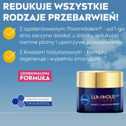 Revitalisierende Nachtcreme gegen Altersflecken