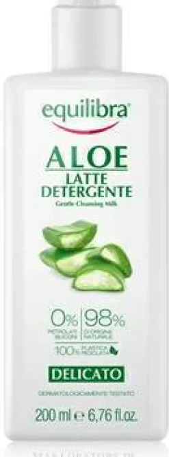 Sanftes Gesichtsreinigungsmilch zum Abschminken mit Aloe Vera