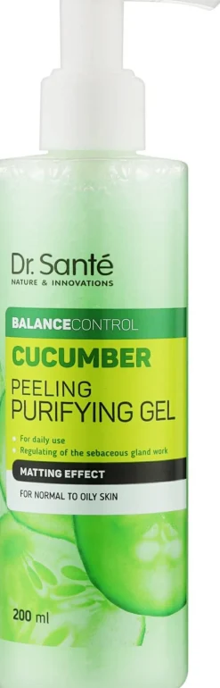 Sanftes Peeling-Gel für Gesicht mit Gurken- und Kamelienextrakt