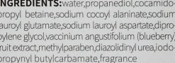 Schaum-Mousse zum Waschen mit Heidelbeerextrakt