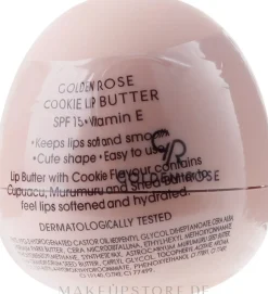 Schützende und feuchtigkeitsspendende Lippenbutter mit Vitamin E und Sheabutter SPF 15