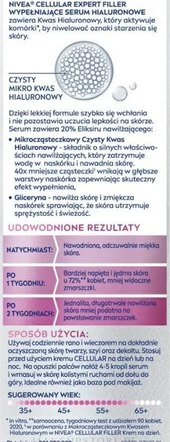 Serum-Booster mit Hyaluronsäure für das Gesicht