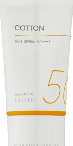 Sonnencreme mit Samt-Finish