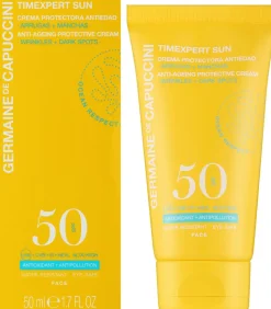 Sonnencreme für das Gesicht gegen Pigmentierung und Hautalterung