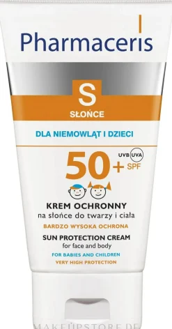 Sonnenschützende für Körper- und Gesichtscreme für Kinder und Babys SPF 50+