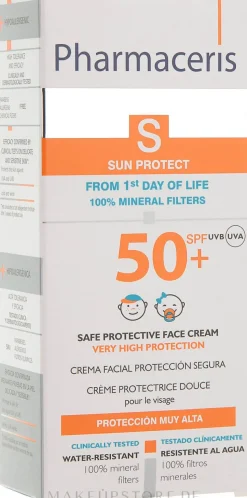 Sonnenschützende Gesichtscreme für Kinder SPF 50+