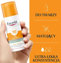 Sonnenschützende Gesichtsgel-Creme für fettige bis Mischhaut mit Anti-Glanz Effekt SPF 50+