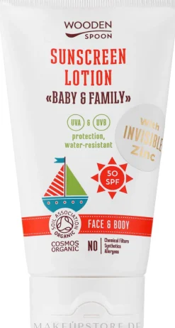 Sonnenschützende Körper- und Gesichtslotion für Babys und Erwachsene SPF 50