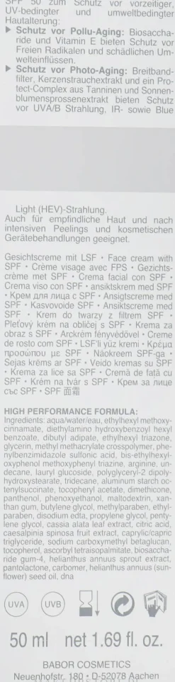 Sonnenschutzbalsam für das Gesicht SPF 50