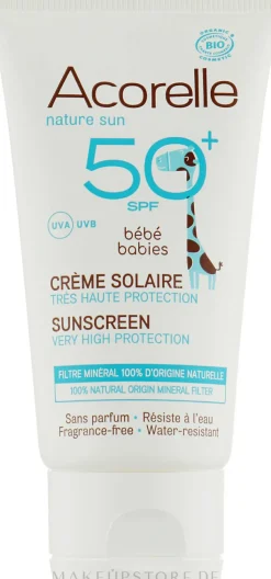 Sonnenschutzcreme für Babys und Kinder SPF 50