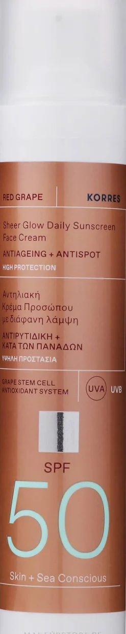 Sonnenschutzcreme für das Gesicht SPF 50