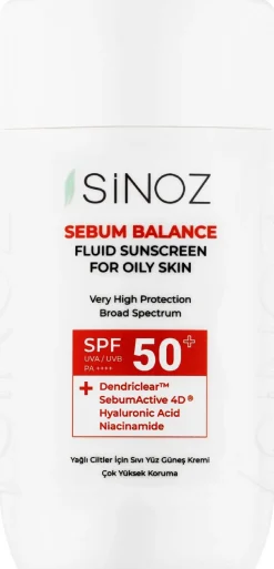 Sonnenschutzcreme für fettige Haut SPF 50+