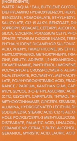 Sonnenschutzcreme mit Vitamin C