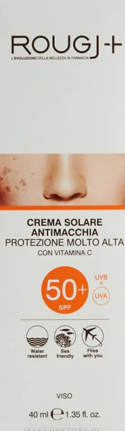 Sonnenschutzemulsion mit Vitamin C für das Gesicht
