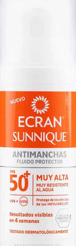 Sonnenschutzfluid für das Gesicht gegen Pigmentflecken SPF 50+