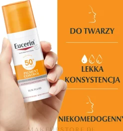 Sonnenschutzfluid für das Gesicht gegen Pigmentflecken SPF 50+