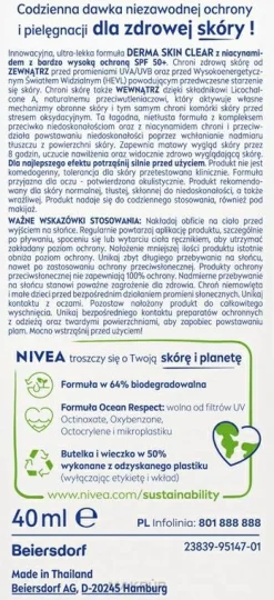 Sonnenschutzfluid für das Gesicht SPF50+