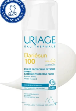 Sonnenschutzfluid für Gesicht, Hals und Dekolleté mit Vitamin C und E und Thermalwasser SPF 50+