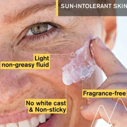 Sonnenschutzfluid für Gesicht, Hals und Dekolleté mit Vitamin C und E und Thermalwasser SPF 50+