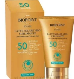 Sonnenschutzmilch für das Gesicht SPF50