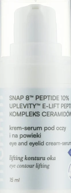 Straffende, festigende Augen- und Lid-Creme-Serum mit Peptiden