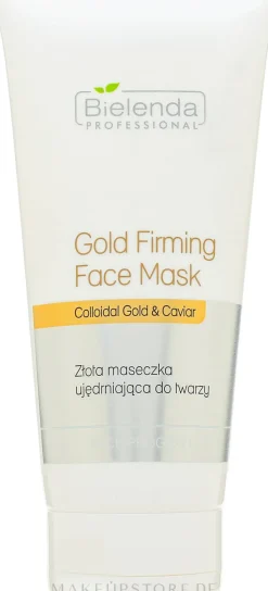 Straffende Gesichtsmaske mit kolloidalem Gold und Kaviar