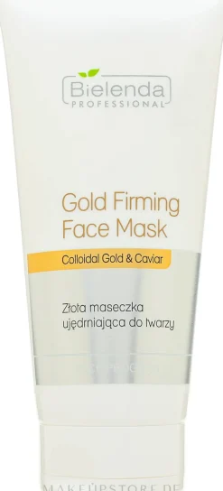Straffende Gesichtsmaske mit kolloidalem Gold und Kaviar