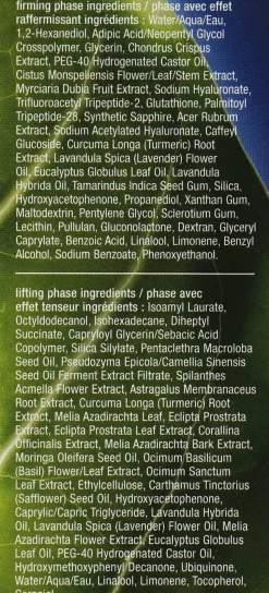 Straffendes 2in1 Lifting-Serum für das Gesicht mit Sofortwirkung