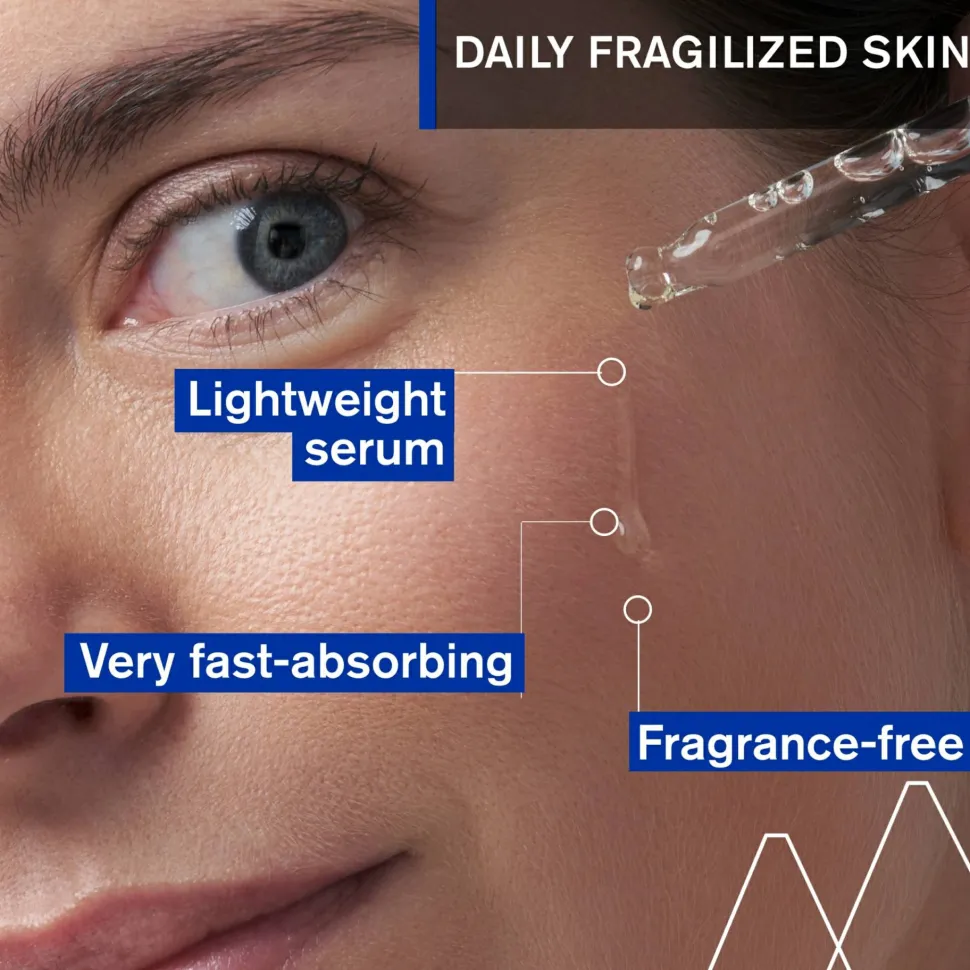Stärkendes, schützendes und reparierendes Gesichtsserum mit Indischem Wassernabel, Hyaluronsäure und Vitamin B5