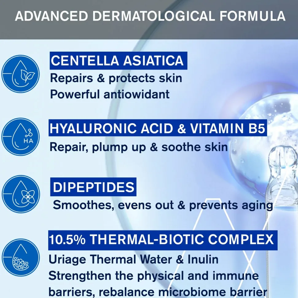 Stärkendes, schützendes und reparierendes Gesichtsserum mit Indischem Wassernabel, Hyaluronsäure und Vitamin B5