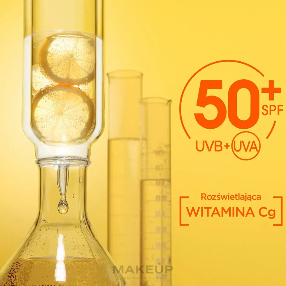 Tages-Sonnenschutzfluid mit Vitamin C für einen strahlenden Teint SPF50+