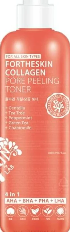 Toner-Peeling für das Gesicht mit Kollagen