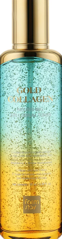 Toner-Serum für das Gesicht mit Kollagen und Gold