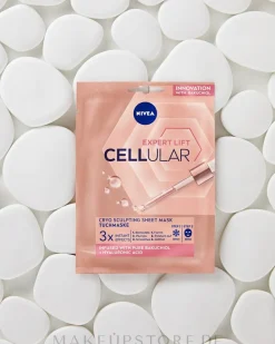 Tuchmaske für das Gesicht mit Hyaluron und Collagen