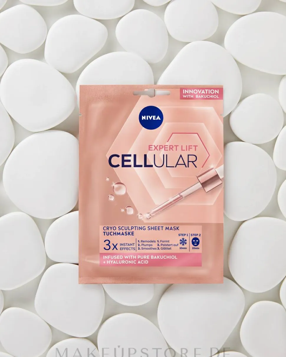 Tuchmaske für das Gesicht mit Hyaluron und Collagen