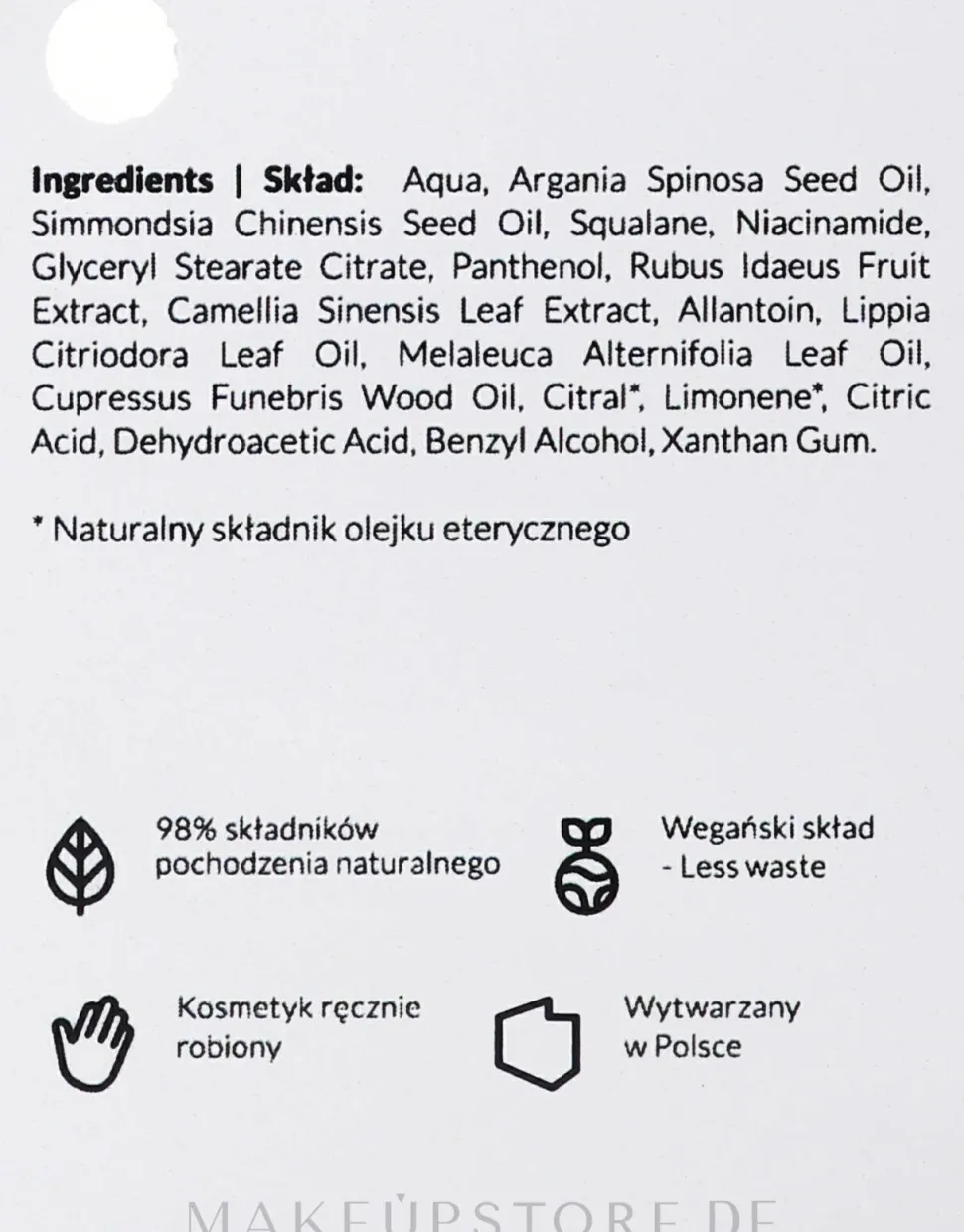 Ultraleichte Emulsion für das Gesicht mit Niacinamid und Jojobaöl