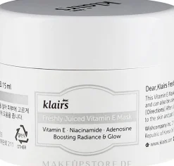 Verjüngende Gesichtsmaske mit Vitamin E und Niacinamid