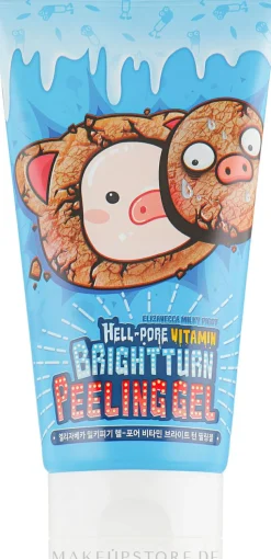 Weichmachendes und aufhellendes Peelinggel für das Gesicht mit Vitaminen