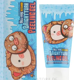 Weichmachendes und aufhellendes Peelinggel für das Gesicht mit Vitaminen